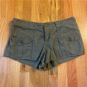 Lucky Brand by Gene Montesano Green Cutoff Shorts